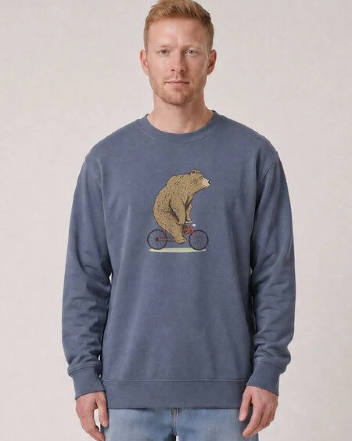 watapparel Sweatshirt Unisex Fahrradbär