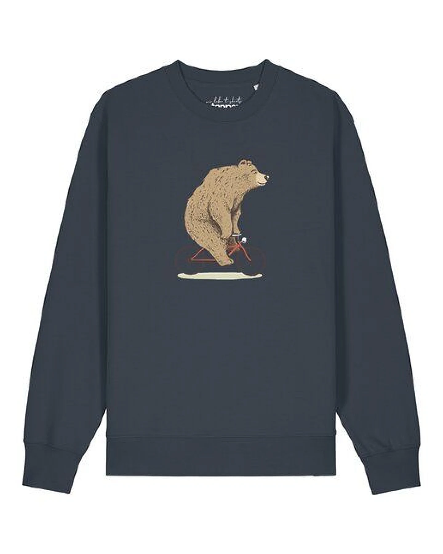 watapparel Sweatshirt Unisex Fahrradbär – Ansicht 2