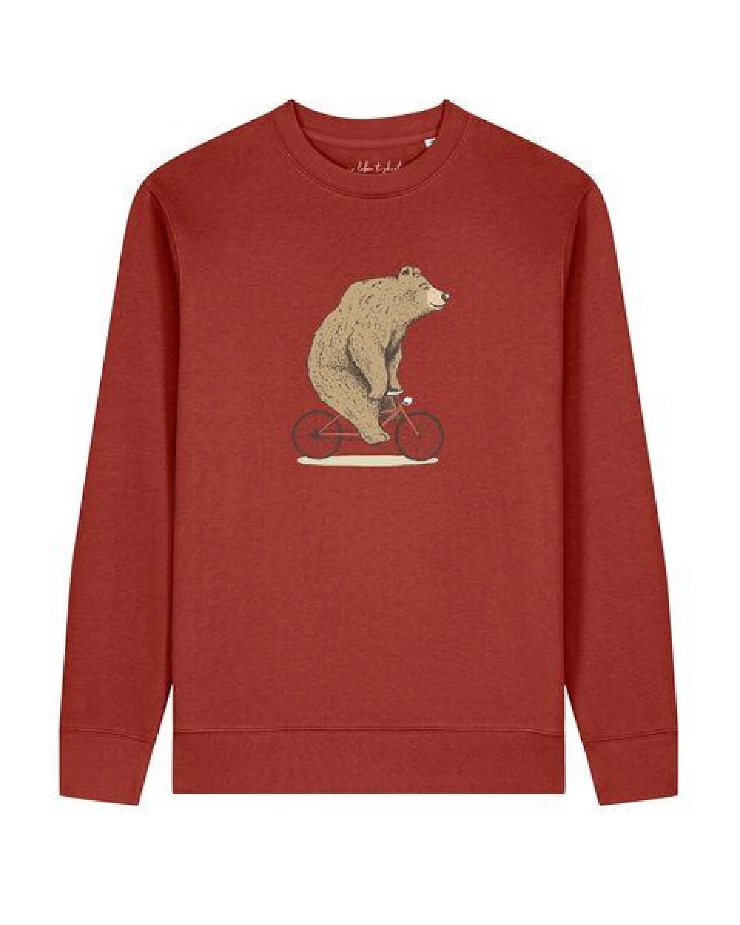 watapparel Sweatshirt Unisex Fahrradbär – Ansicht 2