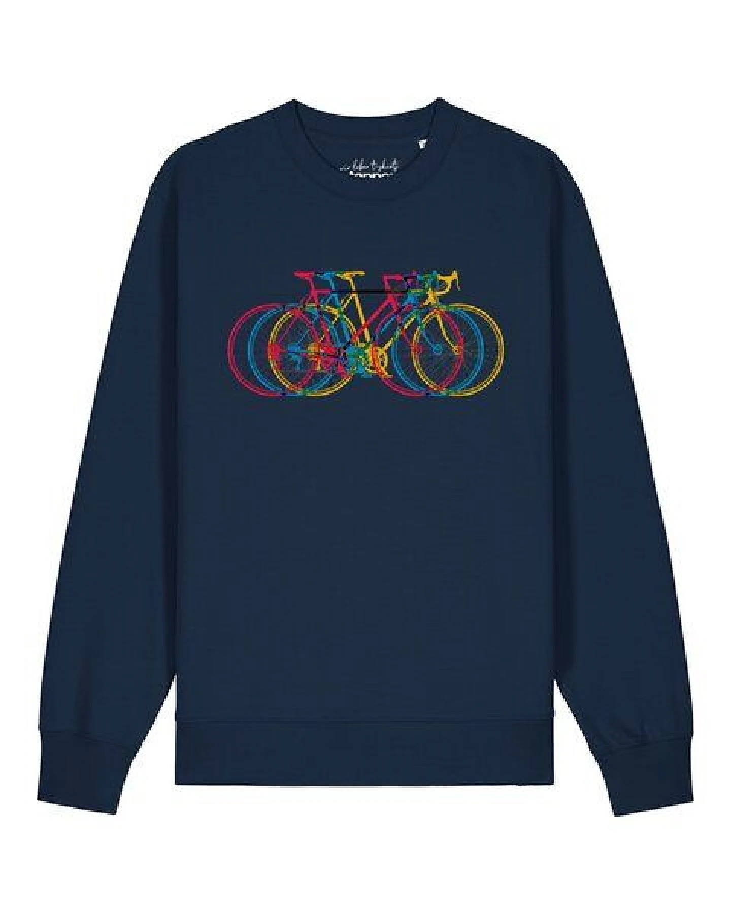 watapparel Sweatshirt Unisex Fahrräder – Ansicht 2