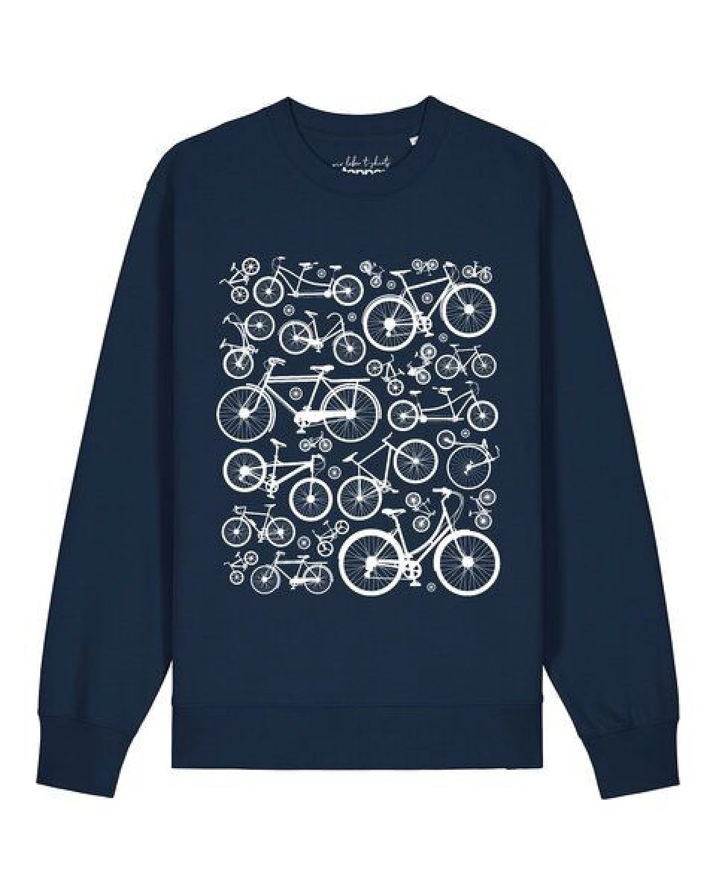 watapparel Sweatshirt Unisex Fahrräder – Ansicht 2
