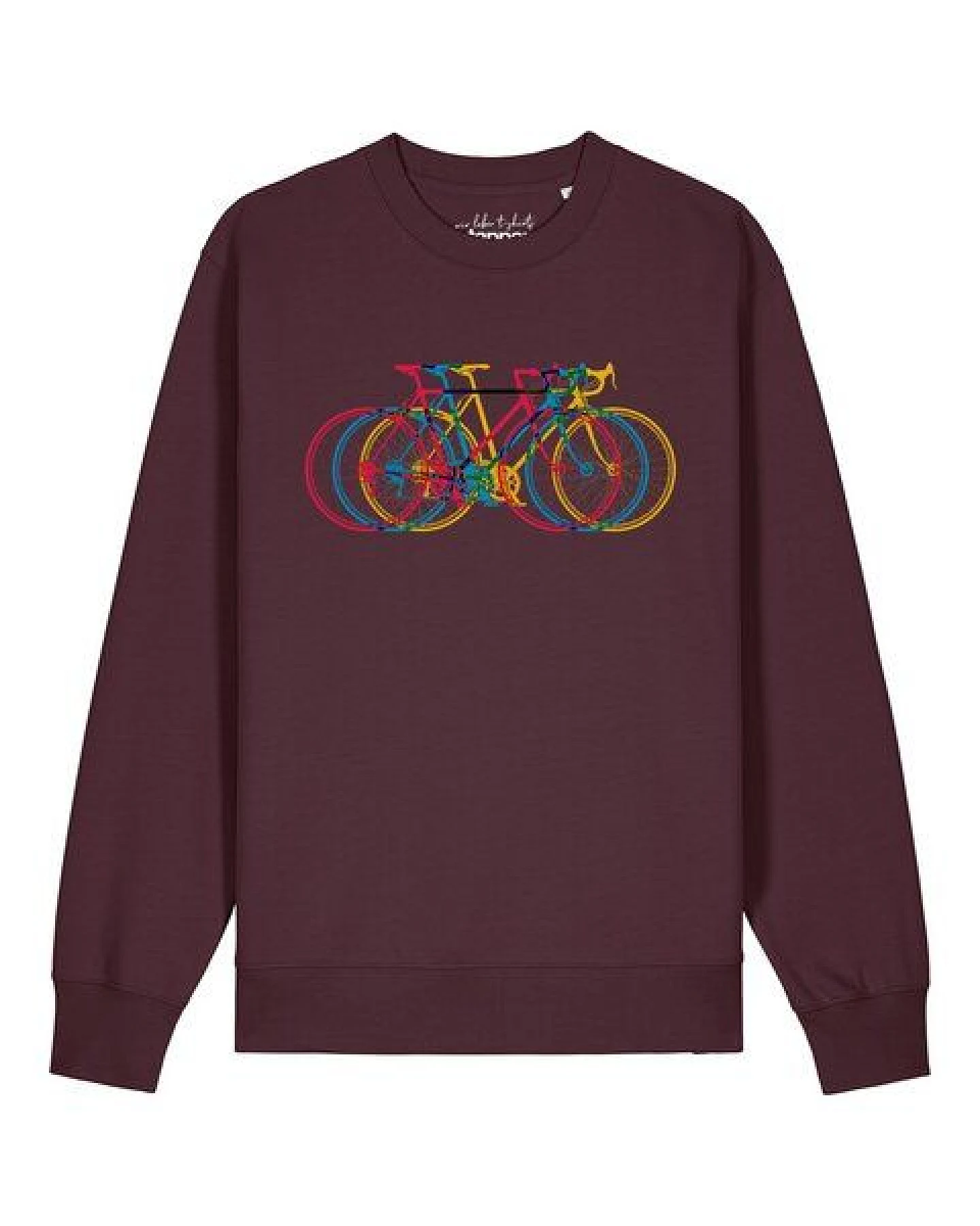 watapparel Sweatshirt Unisex Fahrräder – Ansicht 2