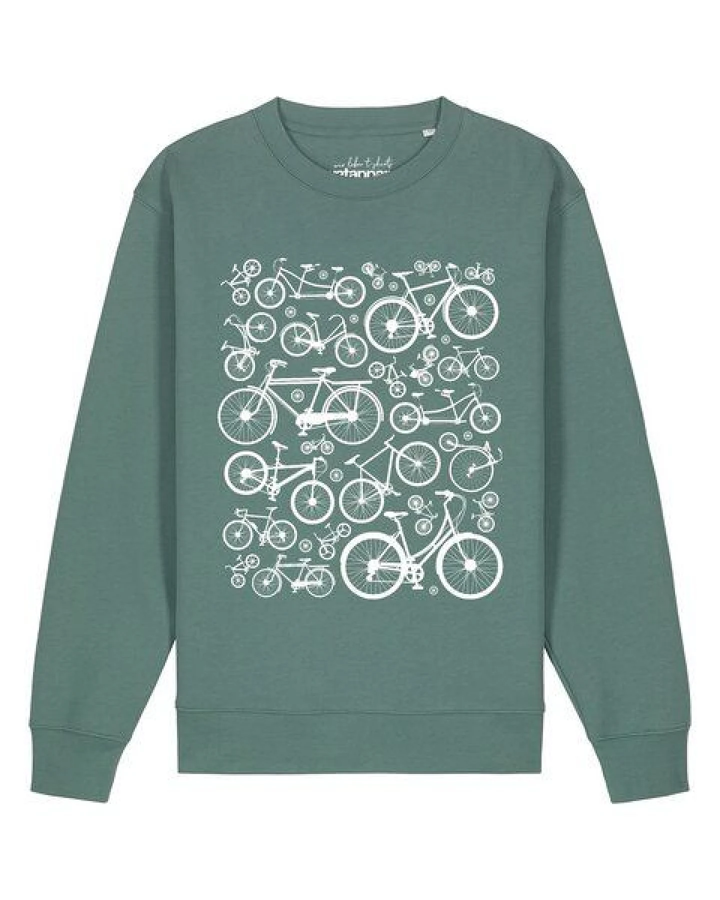 watapparel Sweatshirt Unisex Fahrräder – Ansicht 2