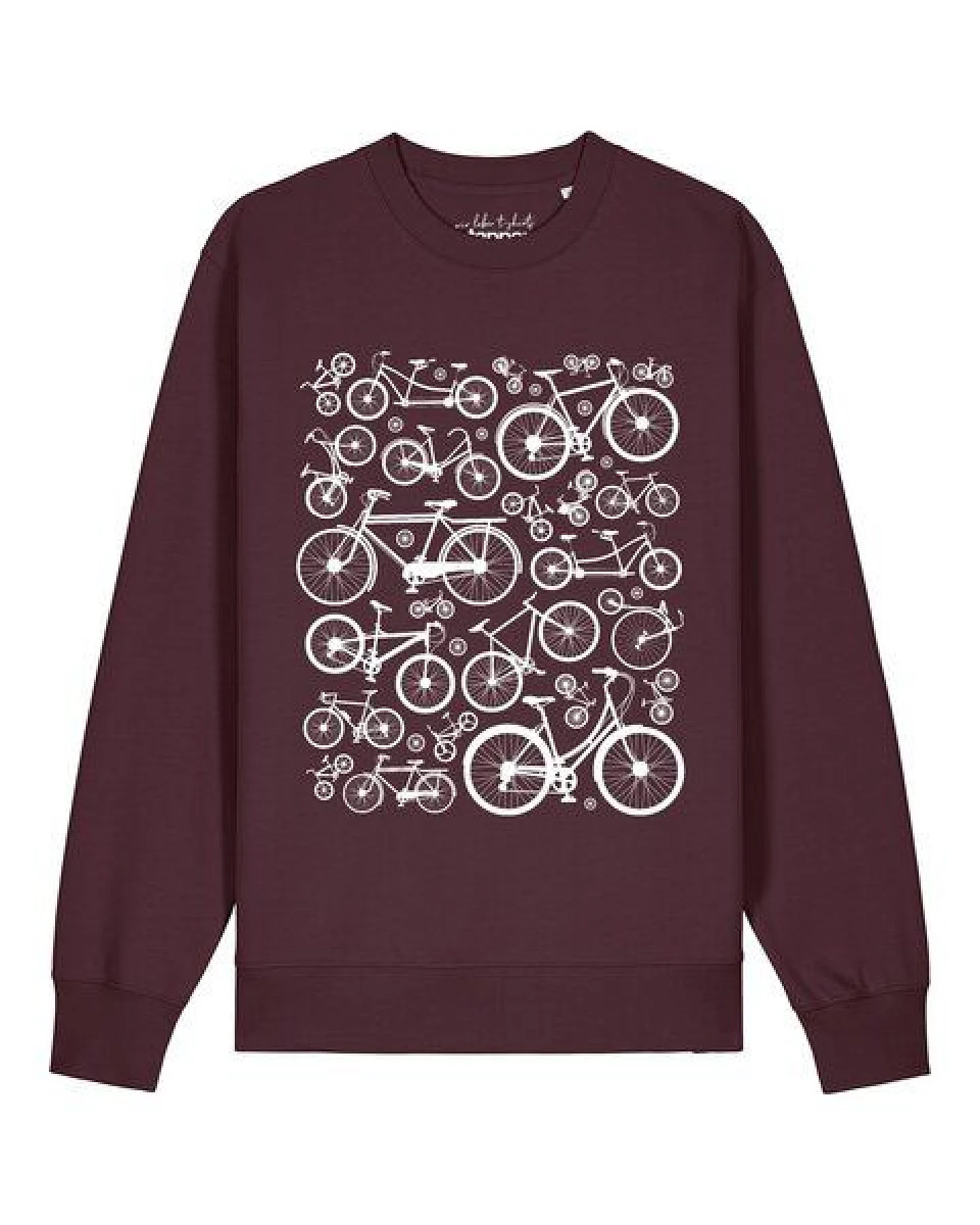watapparel Sweatshirt Unisex Fahrräder – Ansicht 2