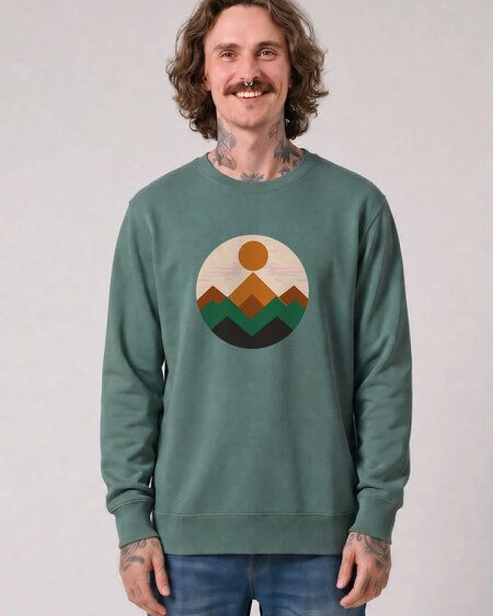 Produktseite: watapparel Sweatshirt Unisex Geometric Landscape 2