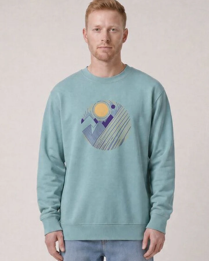 Produktseite: watapparel Sweatshirt Unisex Geometric Landscape 3