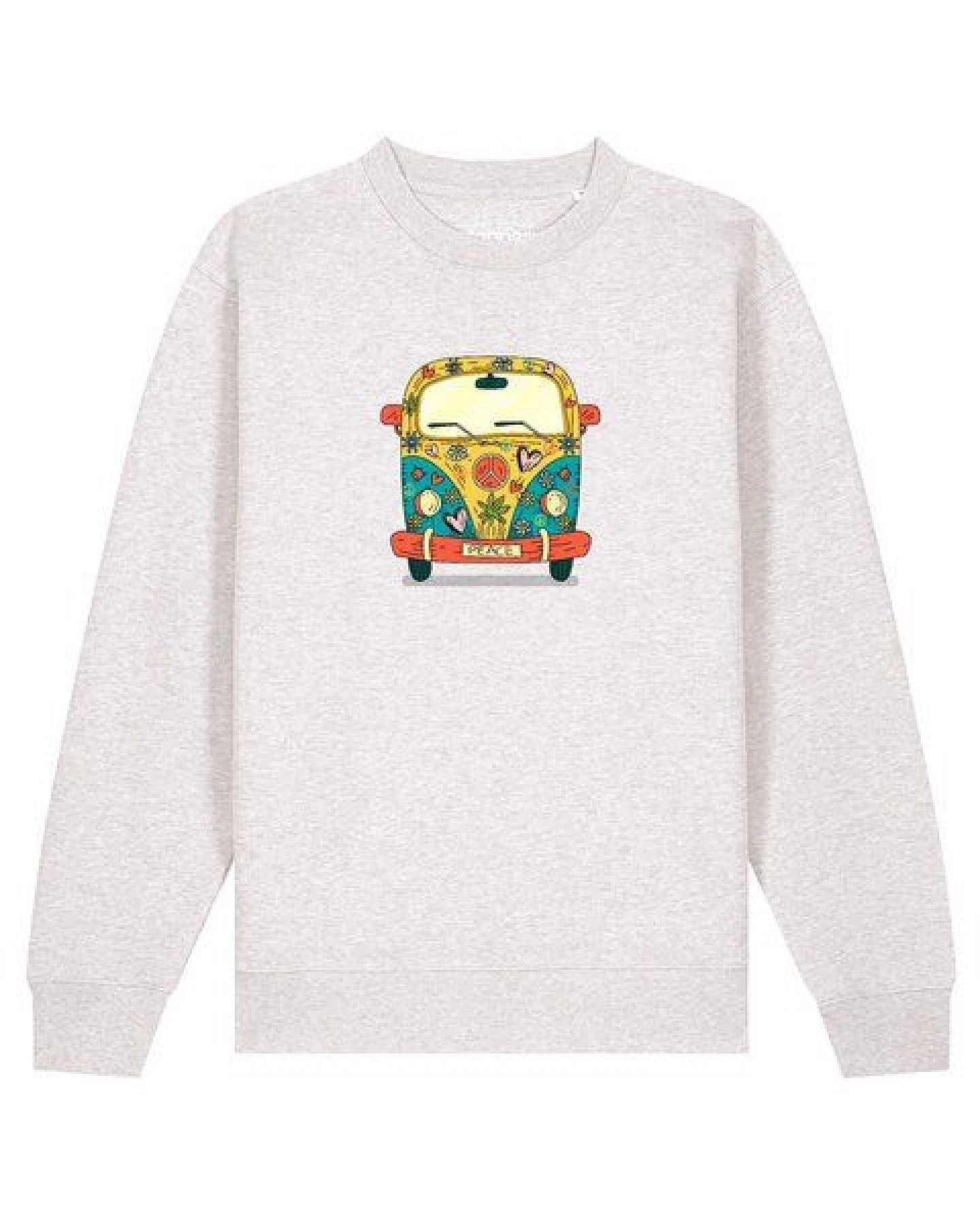 watapparel Sweatshirt Unisex Hippies Bus – Ansicht 2