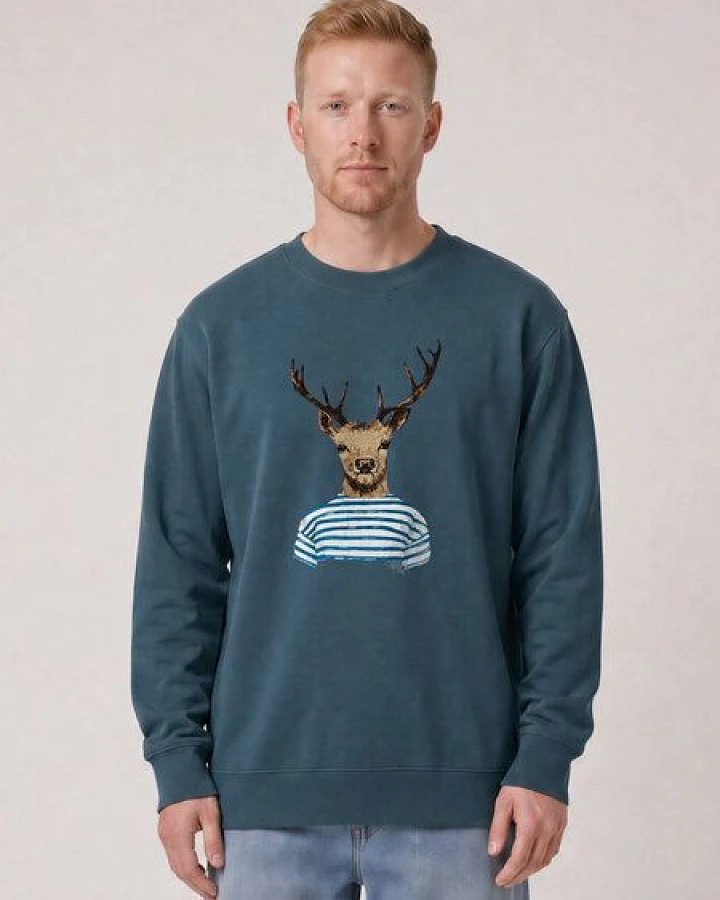 watapparel Sweatshirt Unisex Hirsch