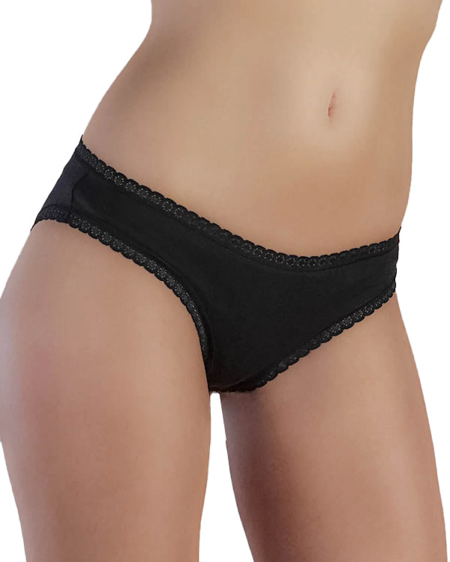 Albero Natur Damen vegan Multipack 7x Slips Schwarz – Ansicht 2