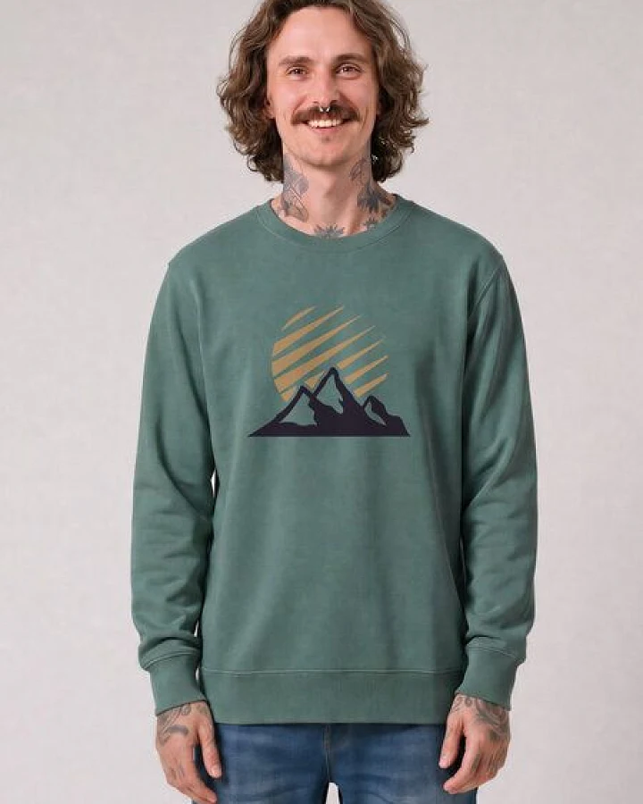 Produktseite: watapparel Sweatshirt Unisex Mountain and Sun