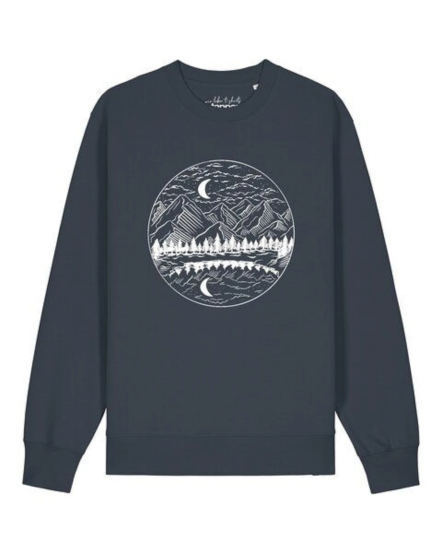 watapparel Sweatshirt Unisex Mountains by night – Ansicht 2