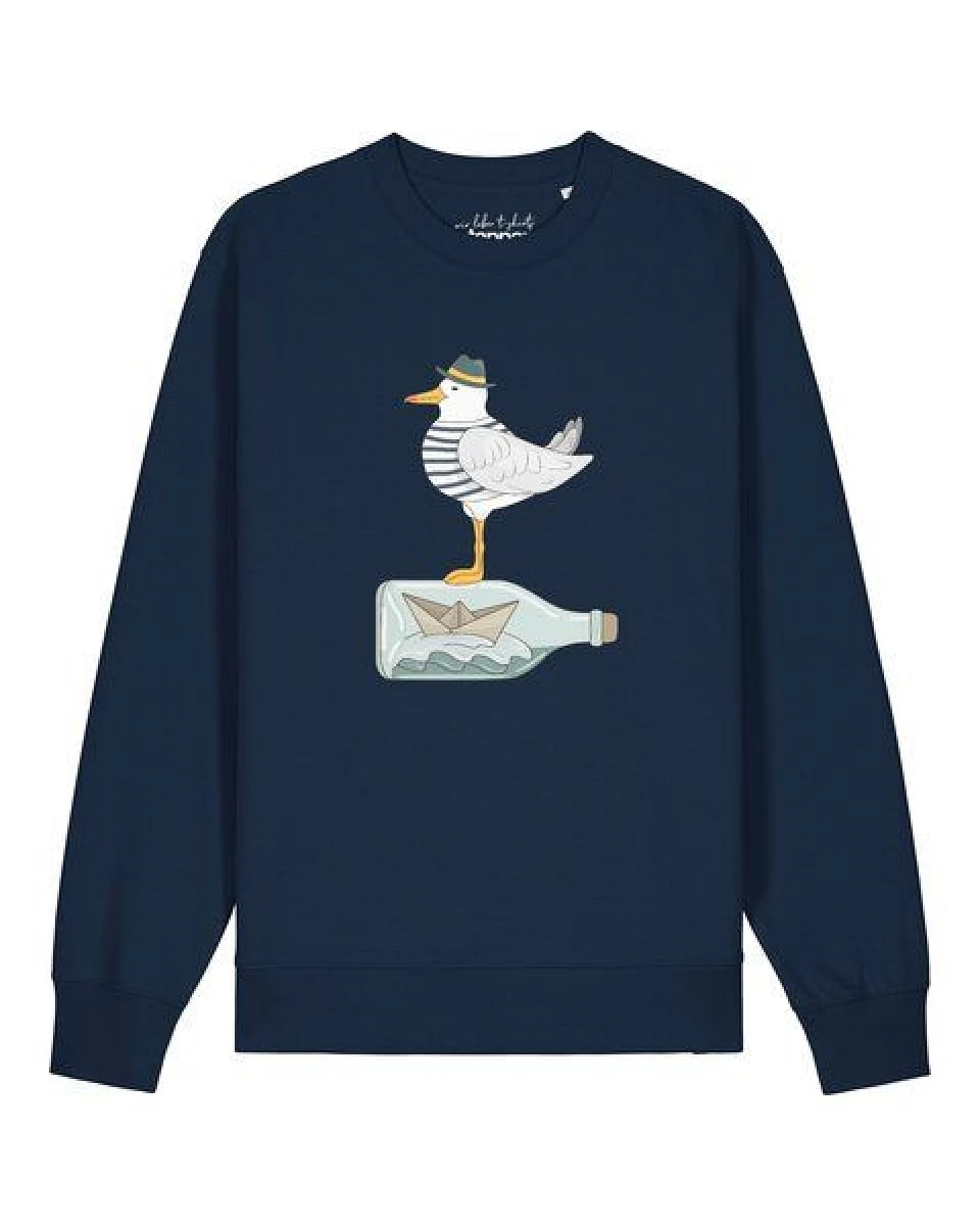 watapparel Sweatshirt Unisex Möwe mit Hut – Ansicht 2
