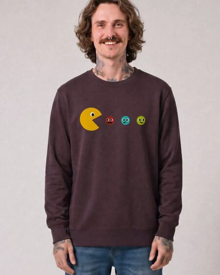 Produktseite: watapparel Sweatshirt Unisex Pacmännchen