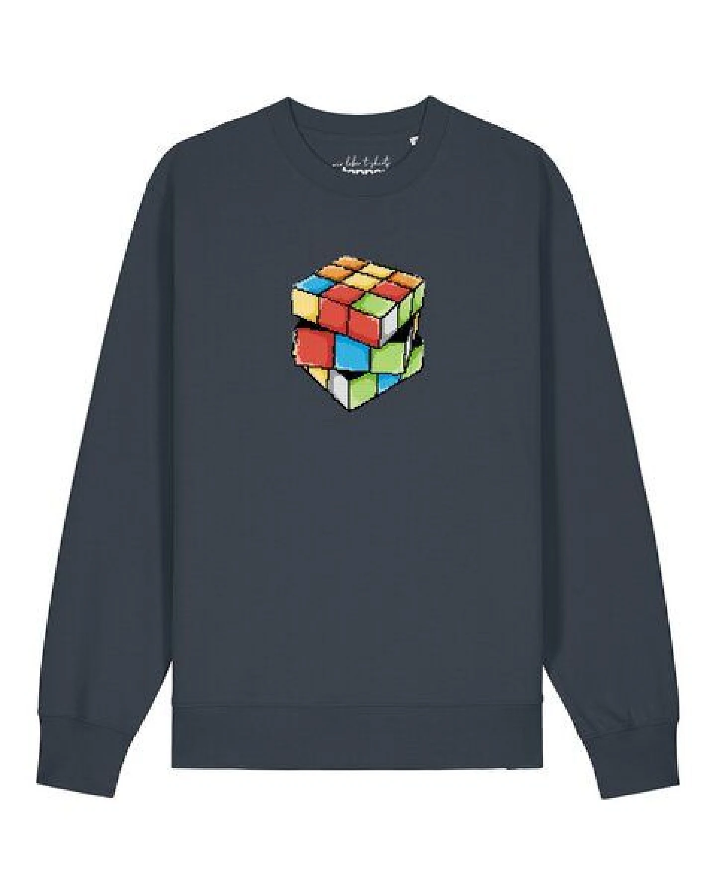 watapparel Sweatshirt Unisex Pixel Zauberwürfel – Ansicht 2