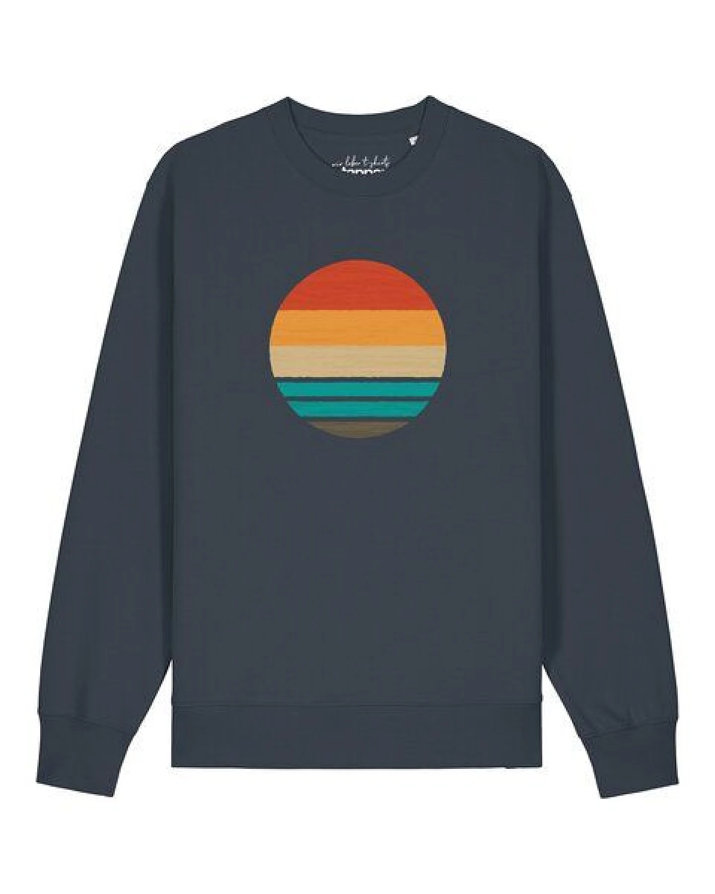 watapparel Sweatshirt Unisex Retro Sunset Ocean – Ansicht 2