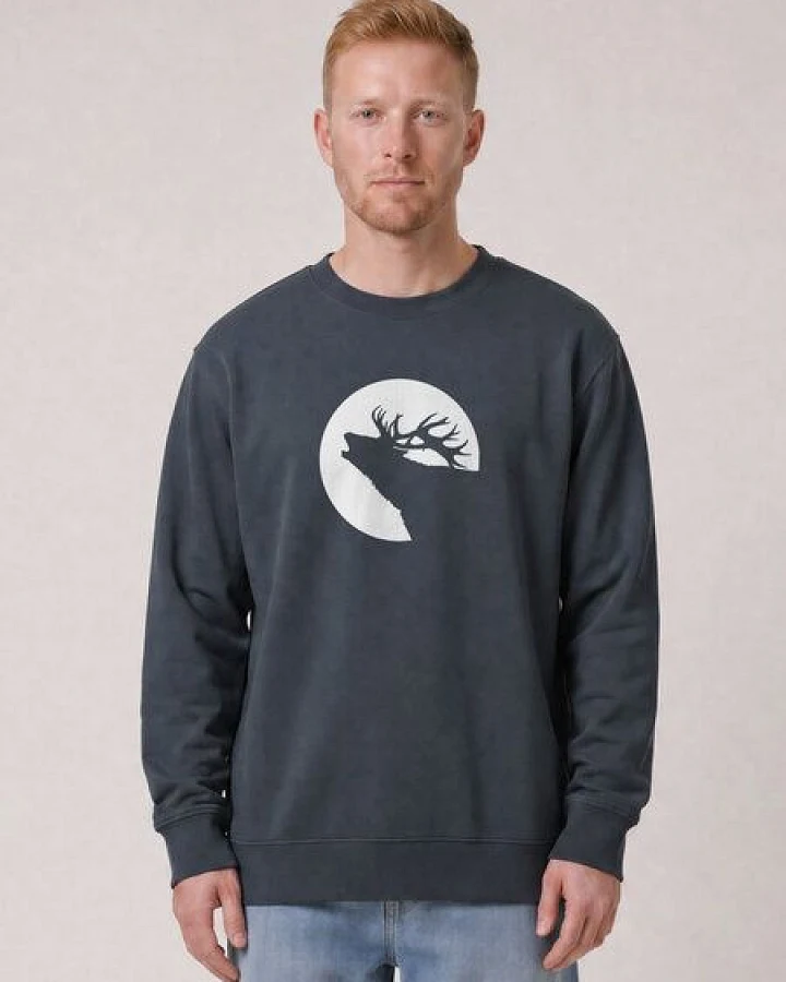 watapparel Sweatshirt Unisex Röhrender Hirsch