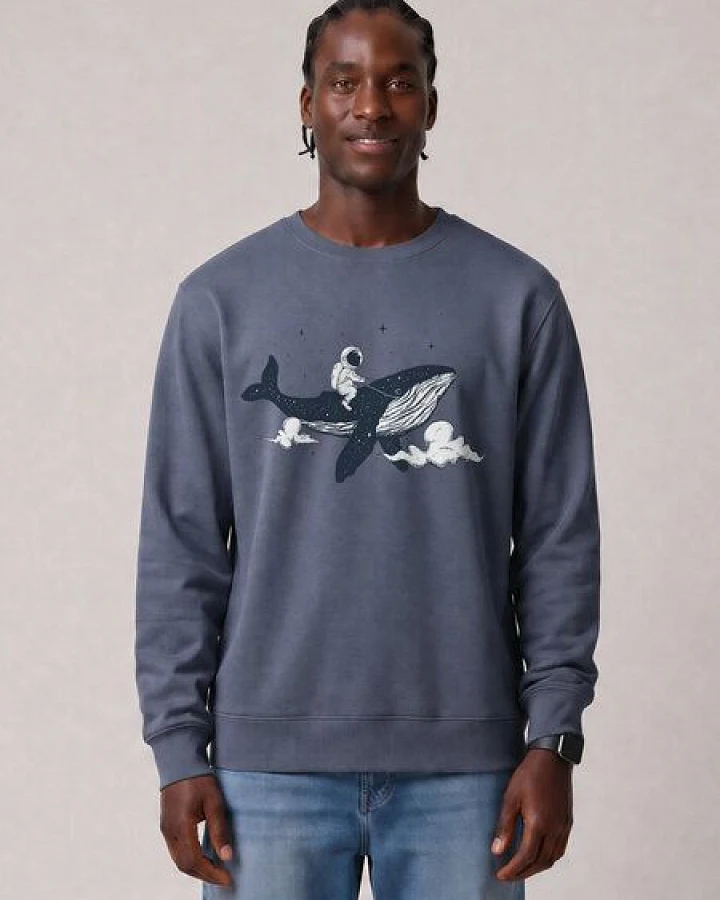 watapparel Sweatshirt Unisex Spacewhale