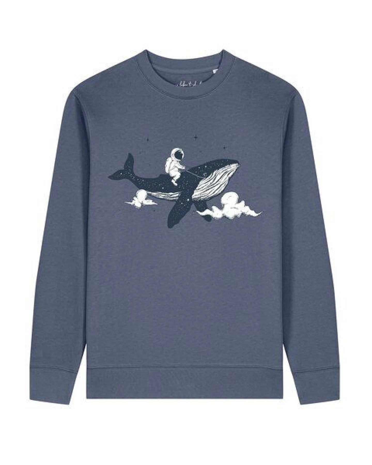 watapparel Sweatshirt Unisex Spacewhale – Ansicht 2