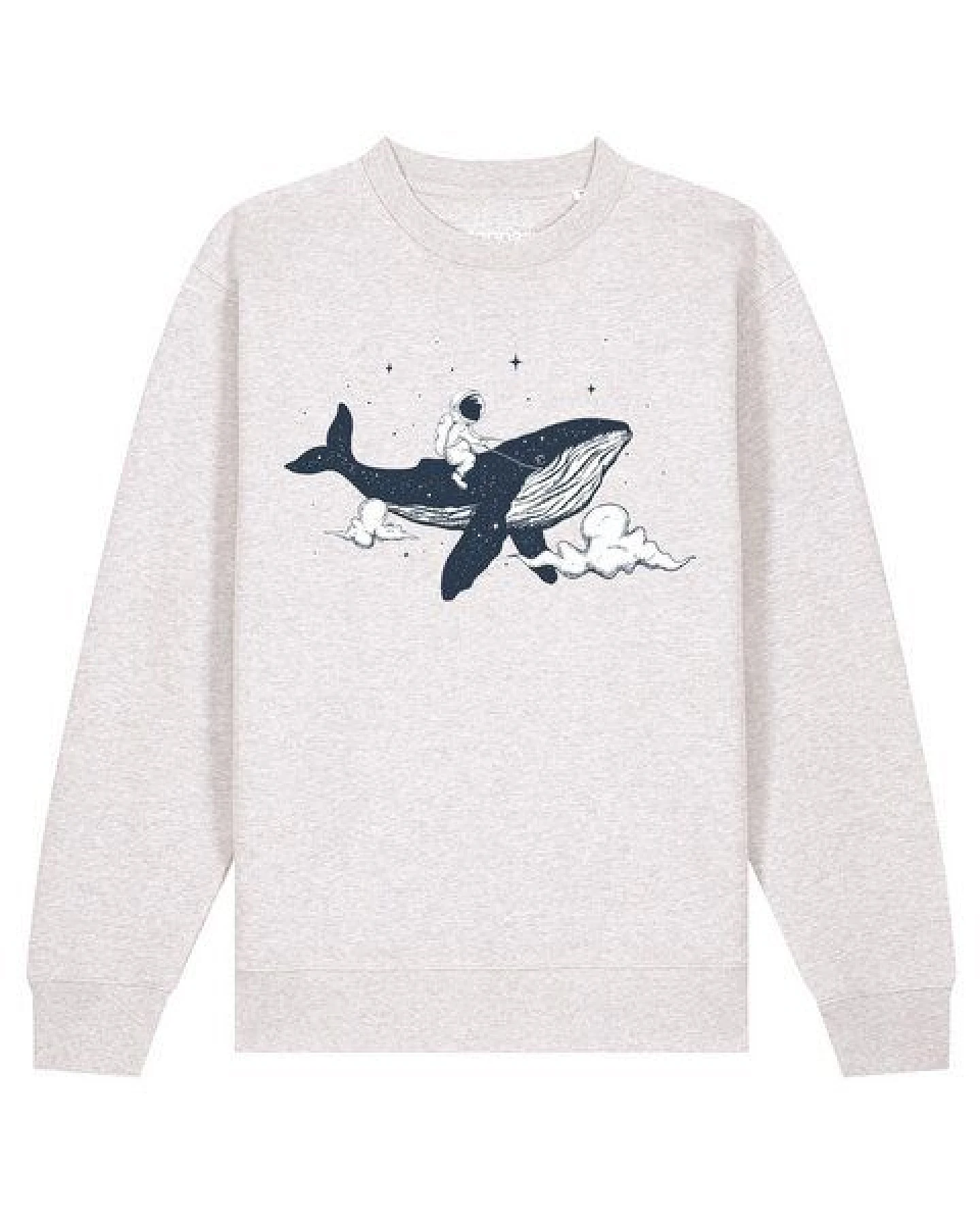 watapparel Sweatshirt Unisex Spacewhale – Ansicht 2