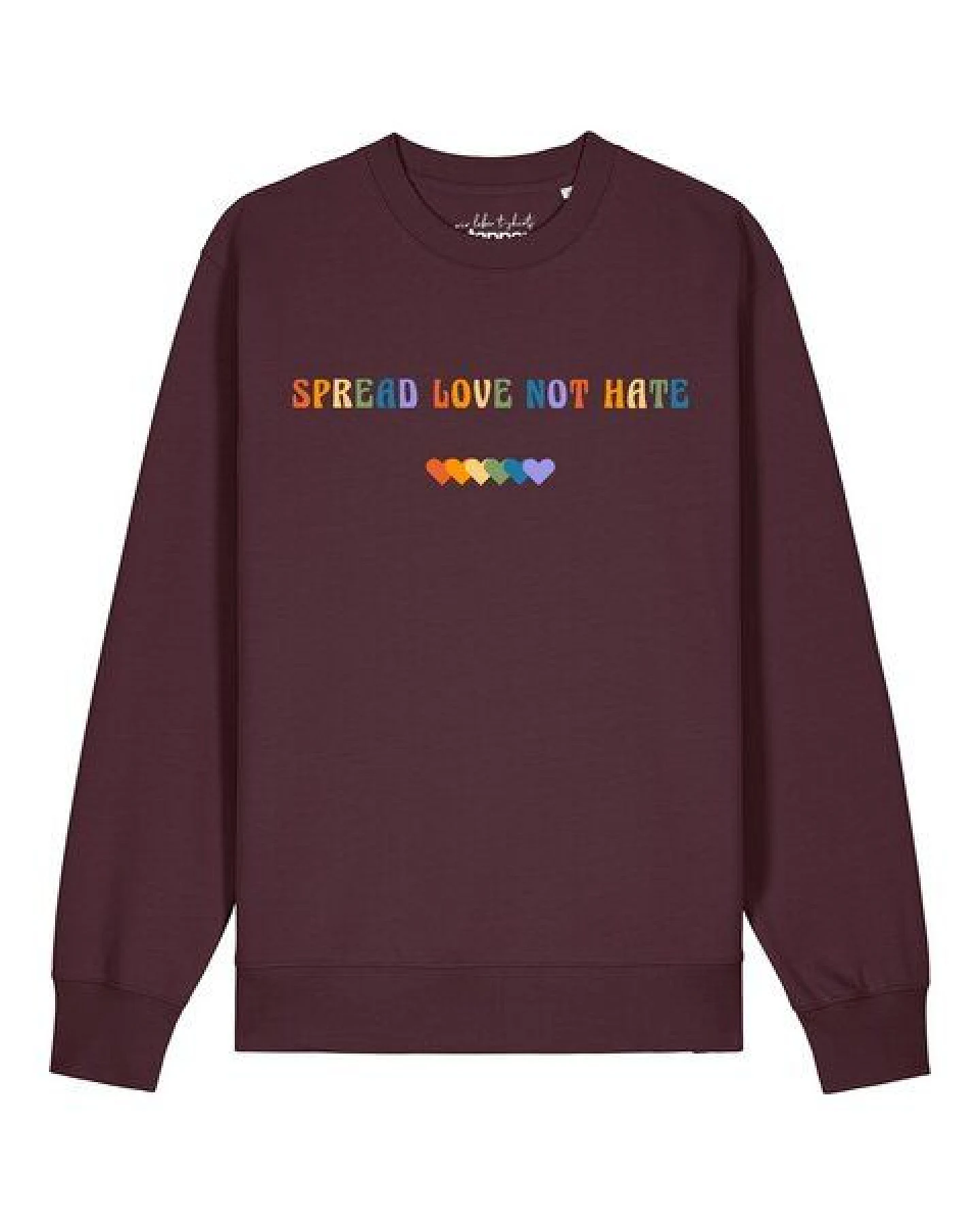 watapparel Sweatshirt Unisex Spread Love not Hate – Ansicht 2