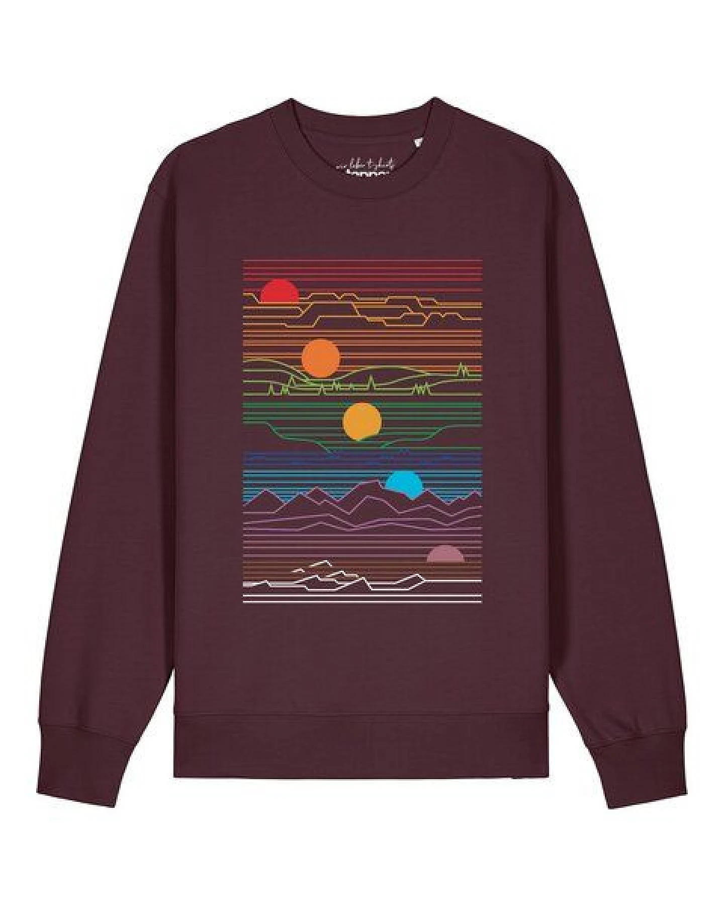 watapparel Sweatshirt Unisex Sun And Moon – Ansicht 2