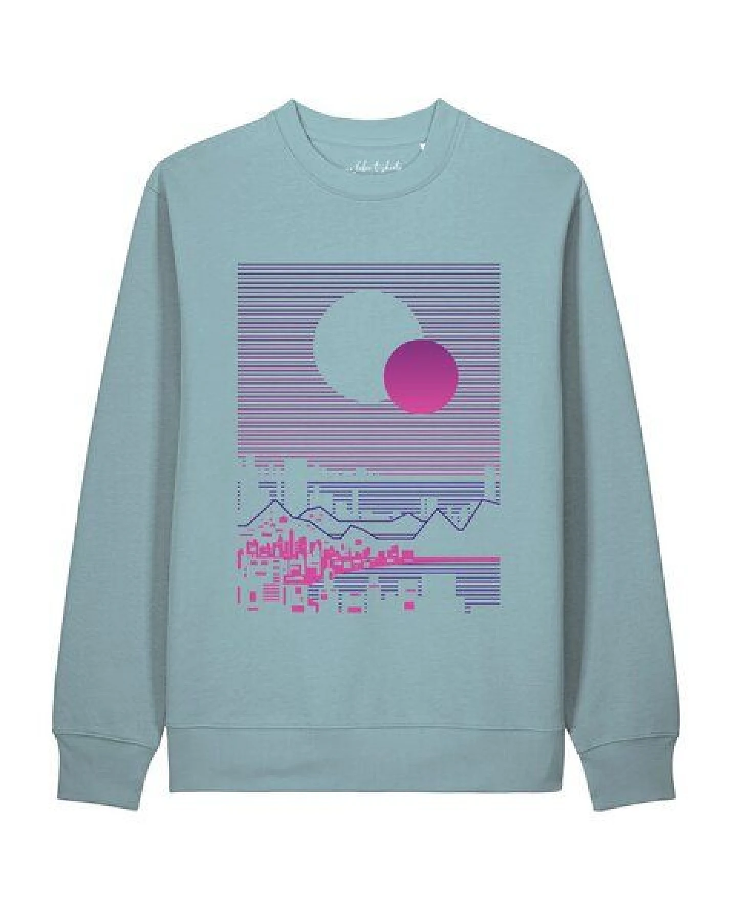 watapparel Sweatshirt Unisex Sun and Moon Skyline – Ansicht 2