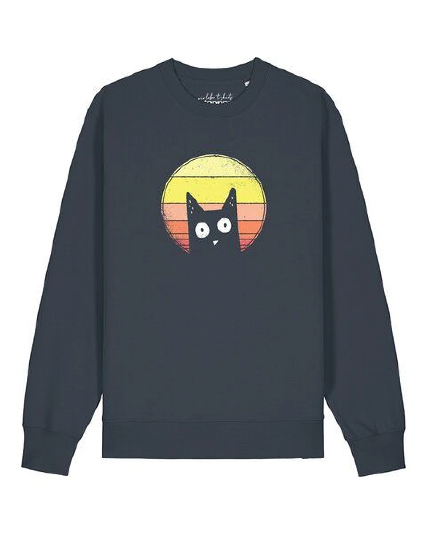 watapparel Sweatshirt Unisex Sunset Cat – Ansicht 2