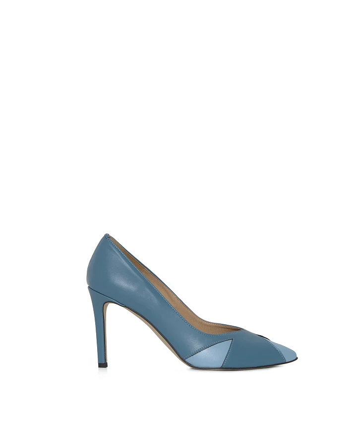 AGAZI Damen vegan Pumps Ivo Jeans Blau