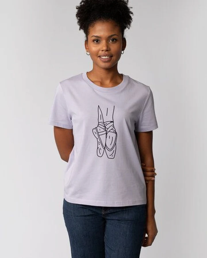 watapparel T-Shirt Frauen Ballett Spitze