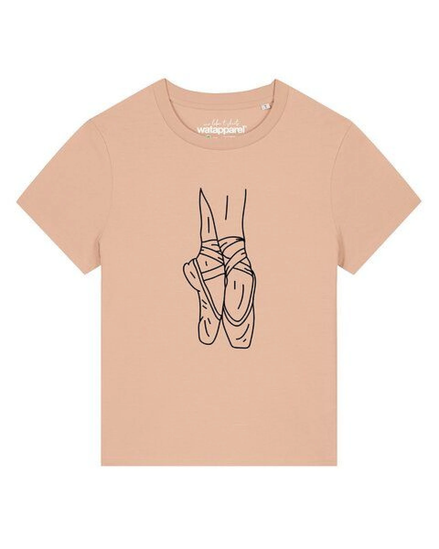 watapparel T-Shirt Frauen Ballett Spitze – Ansicht 2