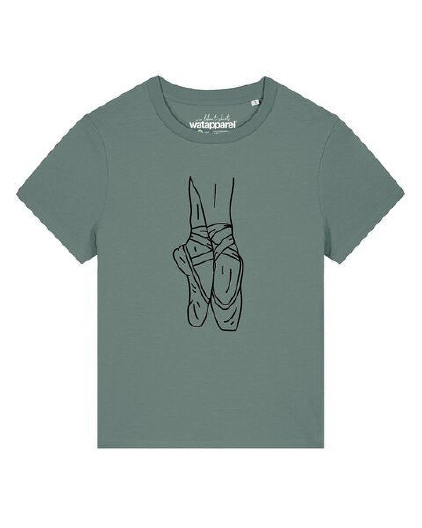 watapparel T-Shirt Frauen Ballett Spitze – Ansicht 2