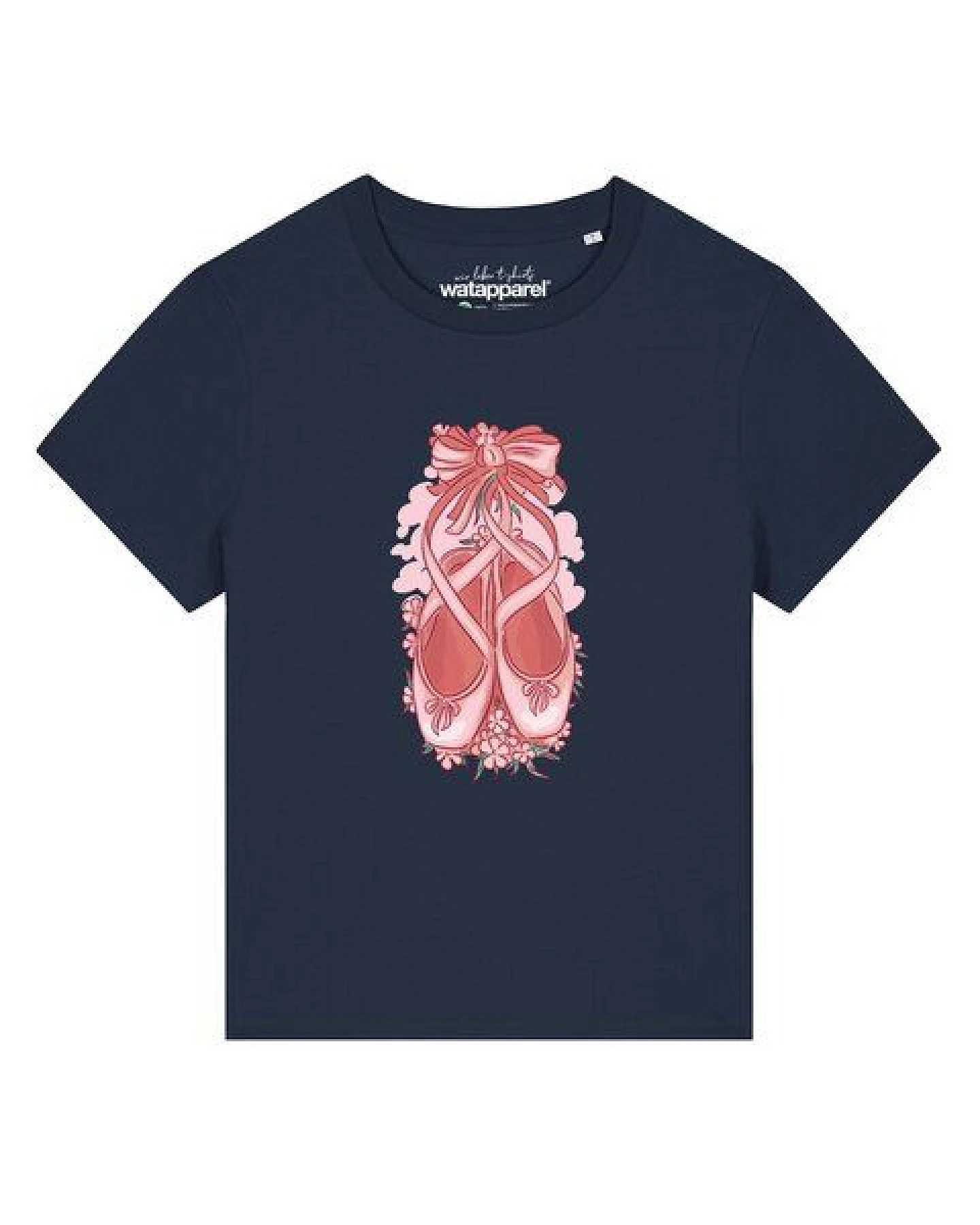 watapparel T-Shirt Frauen Ballettschuhe – Ansicht 2