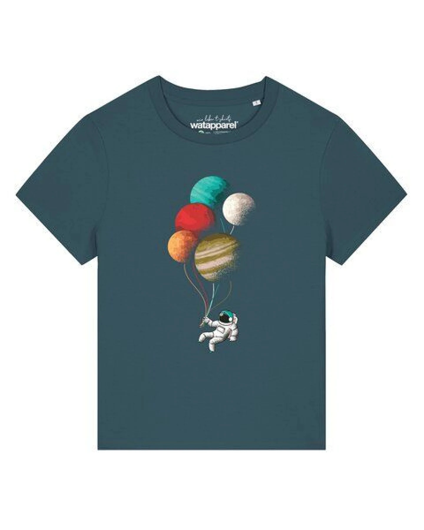 watapparel T-Shirt Frauen Balloon Spaceman – Ansicht 2