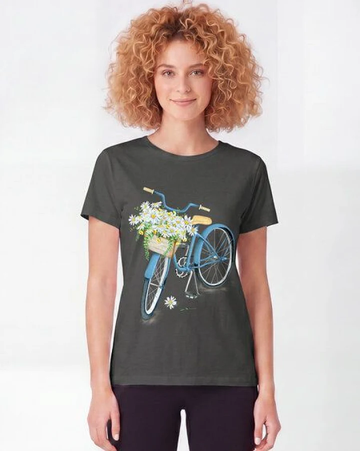 Produktseite: watapparel T-Shirt Frauen Blaues Damenrad