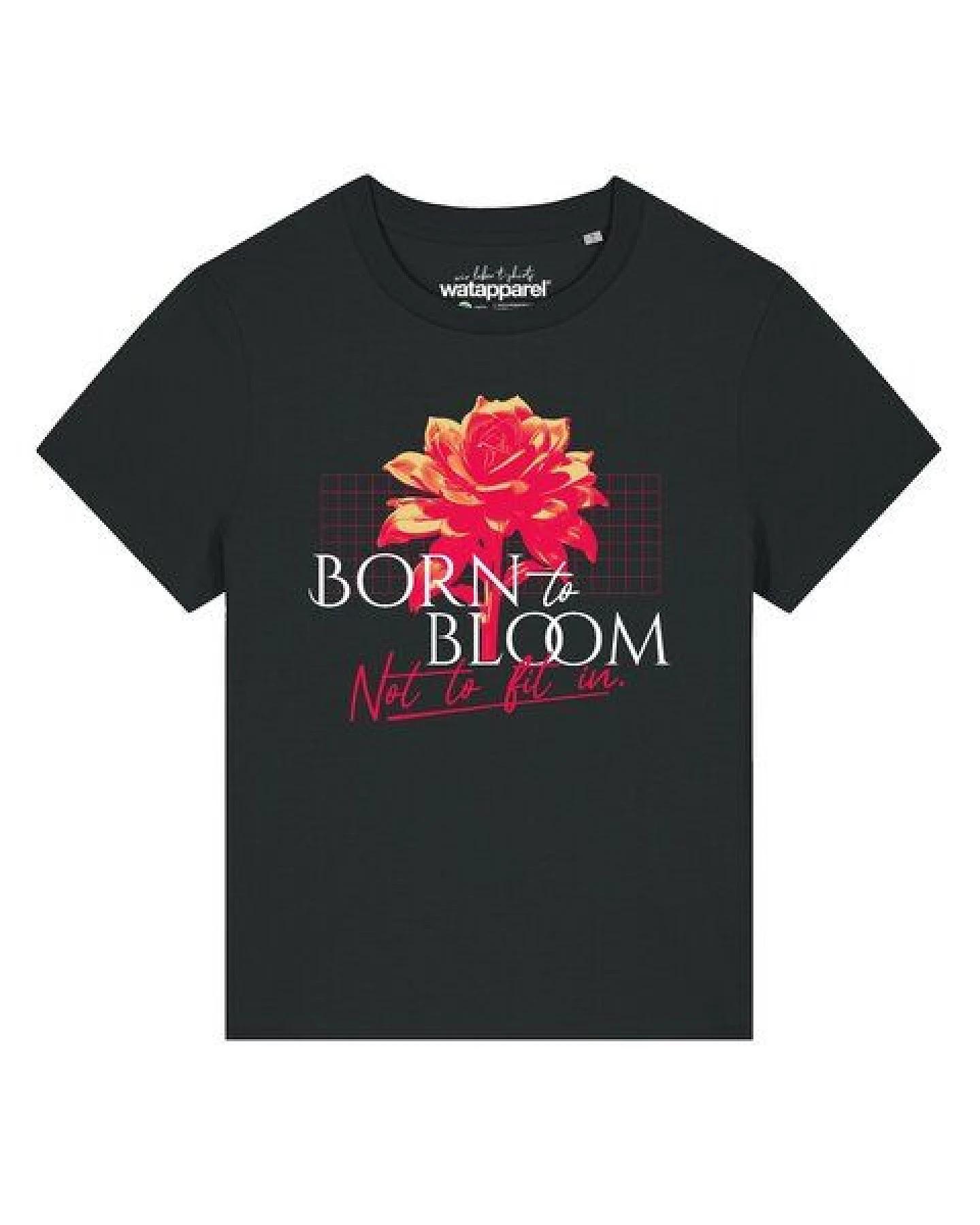 watapparel T-Shirt Frauen Born to bloom – Ansicht 2