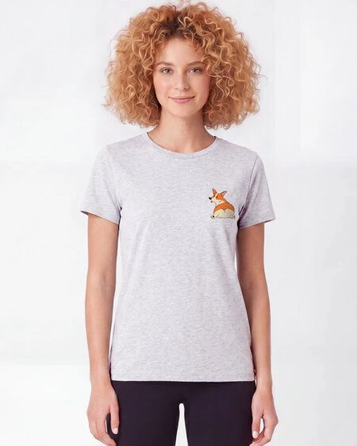 Produktseite: watapparel T-Shirt Frauen Corgi