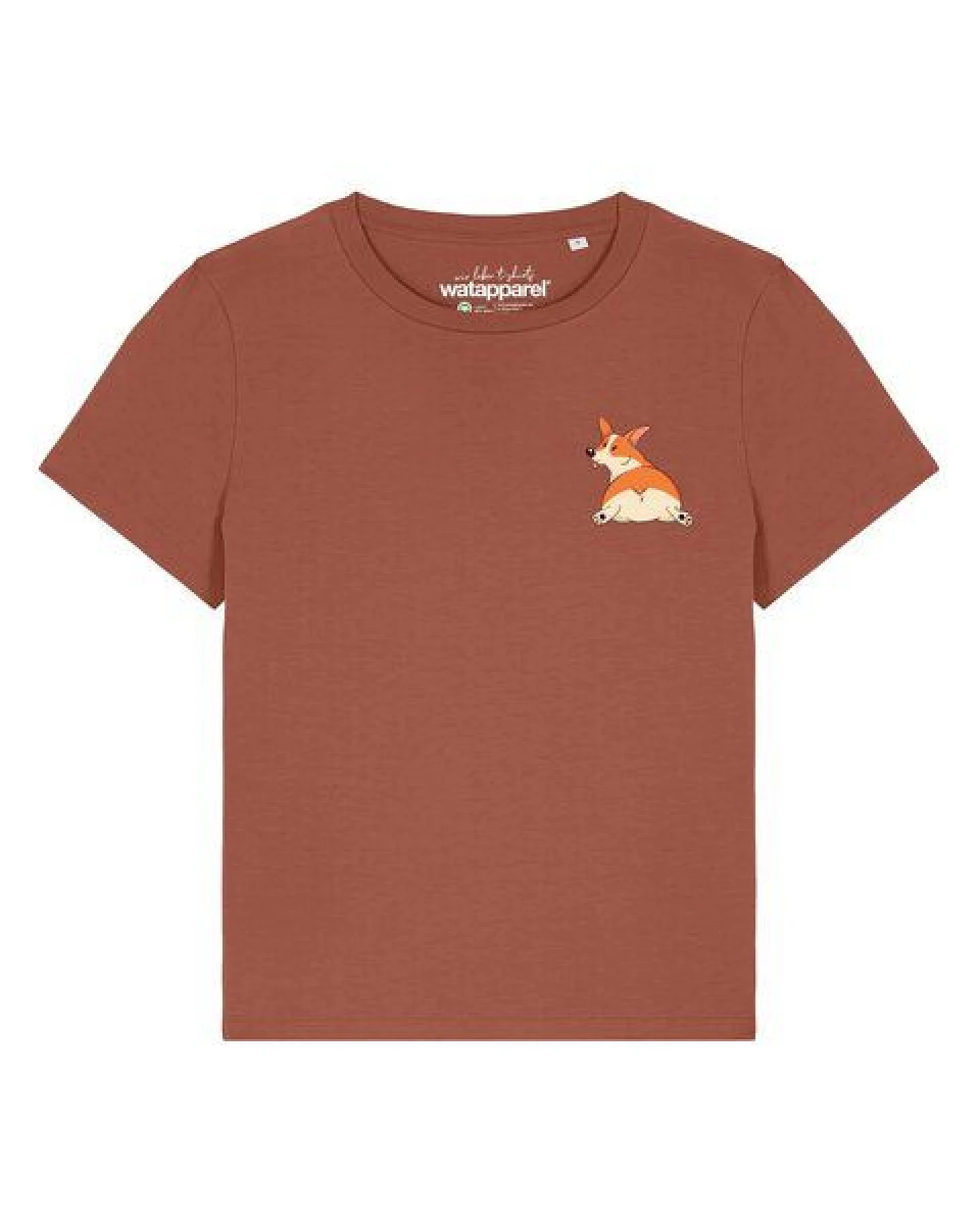 watapparel T-Shirt Frauen Corgi – Ansicht 2