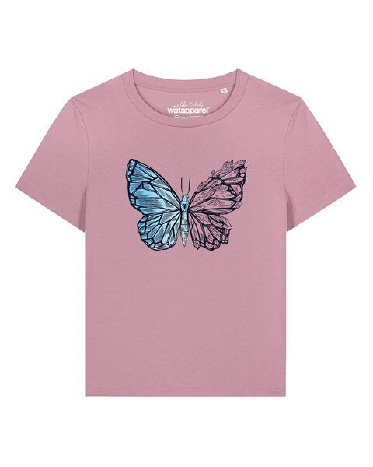 watapparel T-Shirt Frauen Crystal Butterfly – Ansicht 2
