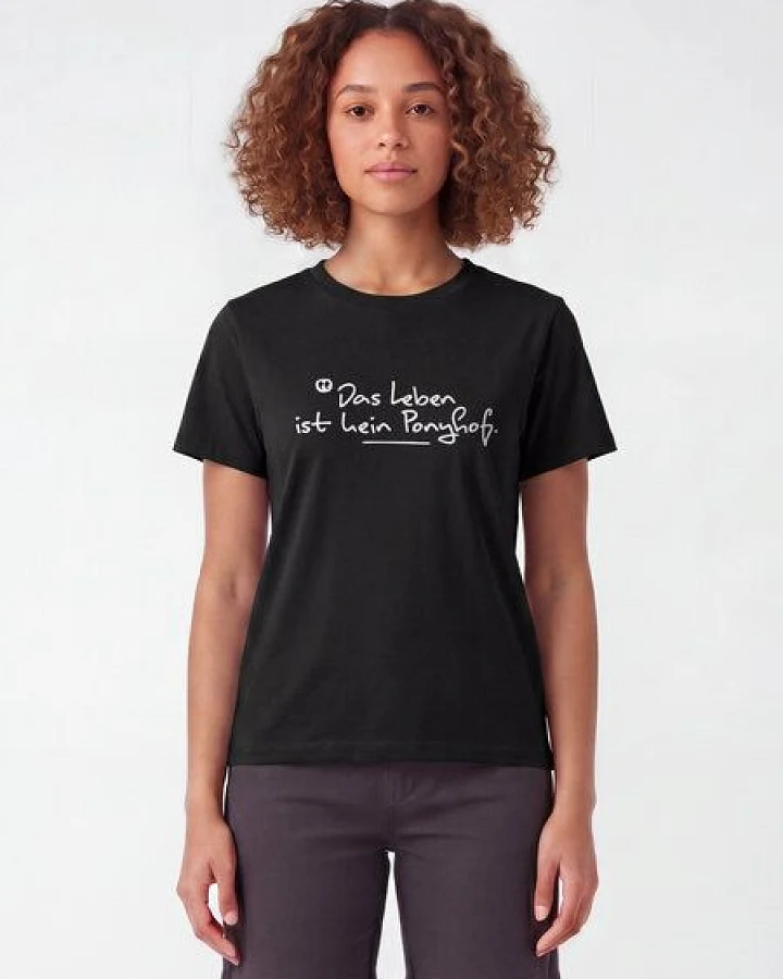Produktseite: watapparel T-Shirt Frauen Das Leben ist kein Ponyhof