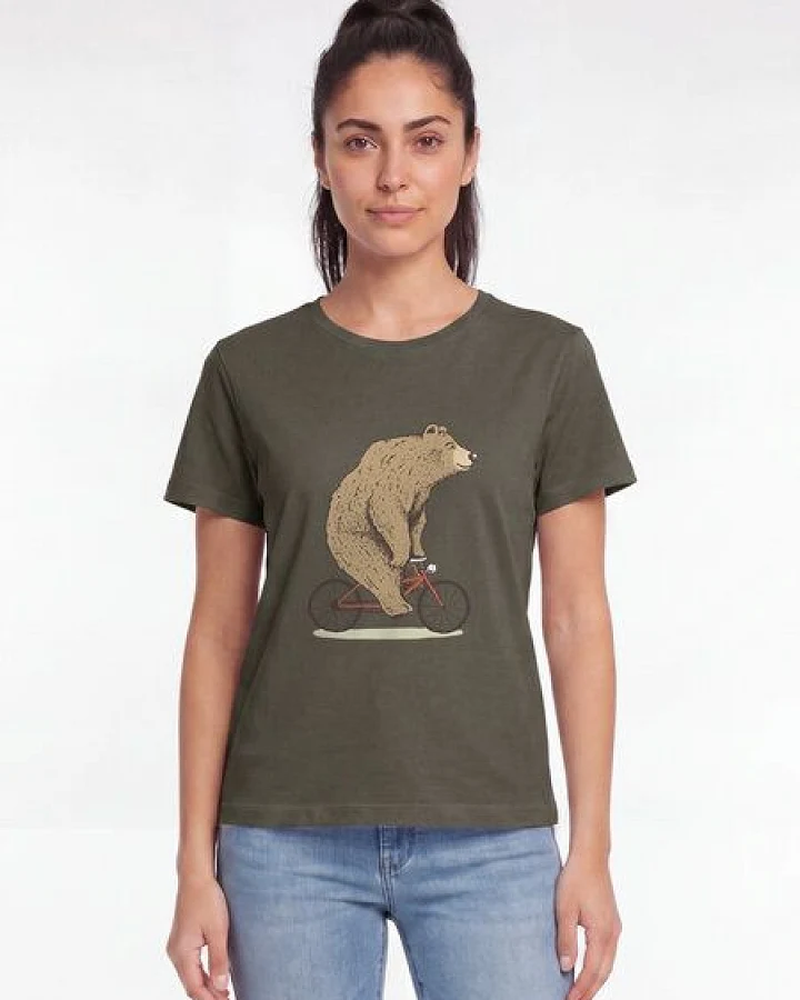 Produktseite: watapparel T-Shirt Frauen Fahrradbär