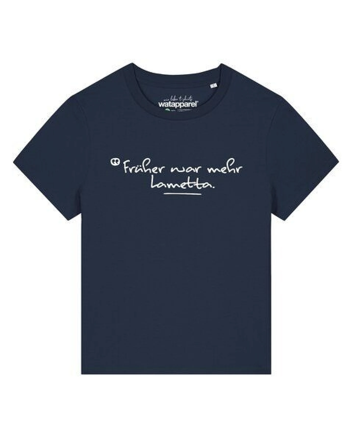 watapparel T-Shirt Frauen Früher war mehr Lametta – Ansicht 2