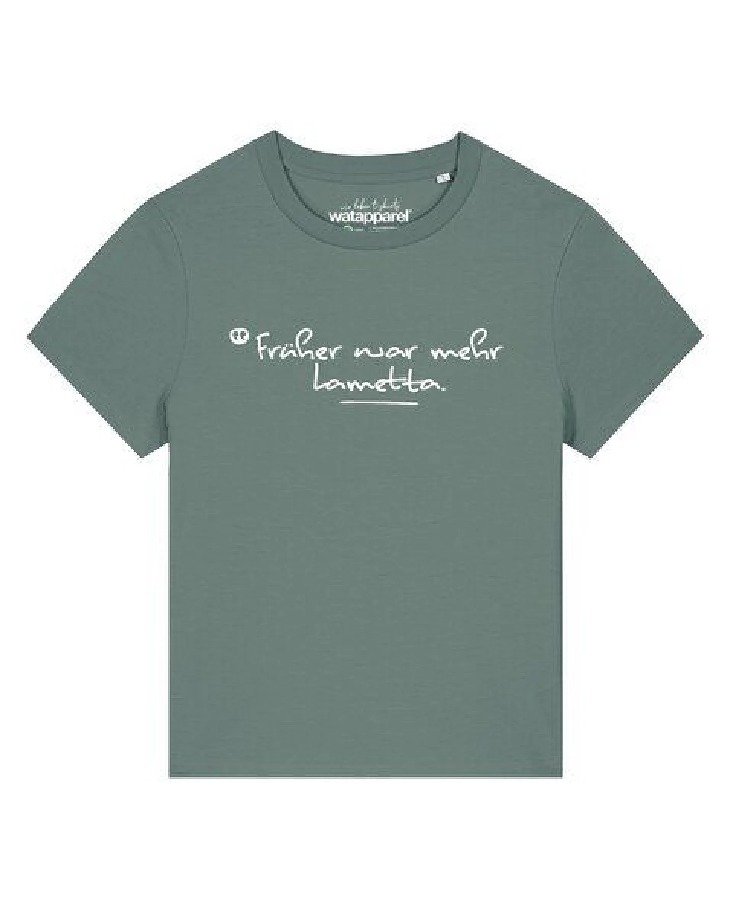 watapparel T-Shirt Frauen Früher war mehr Lametta – Ansicht 2
