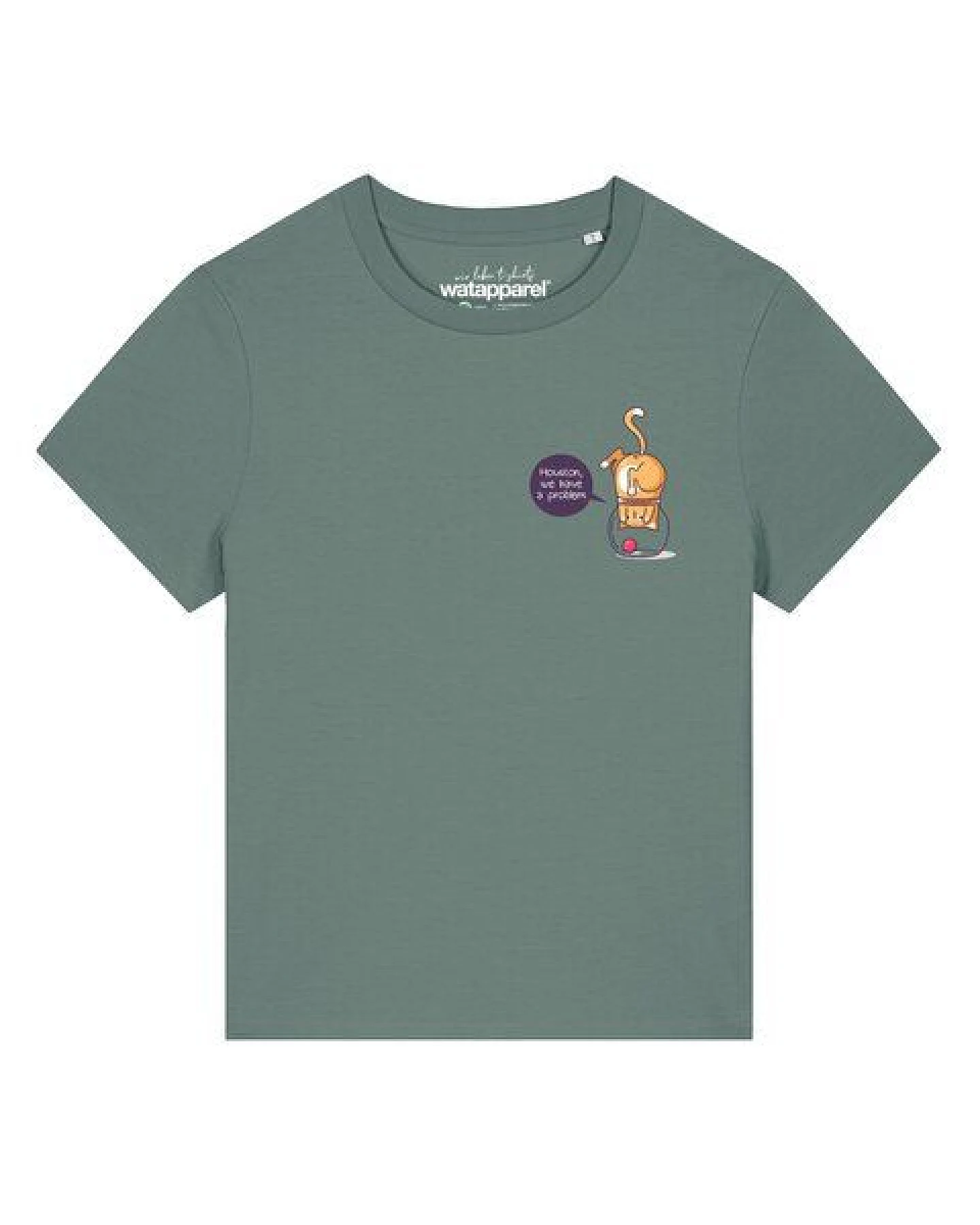 watapparel T-Shirt Frauen Funny Cat – Ansicht 2