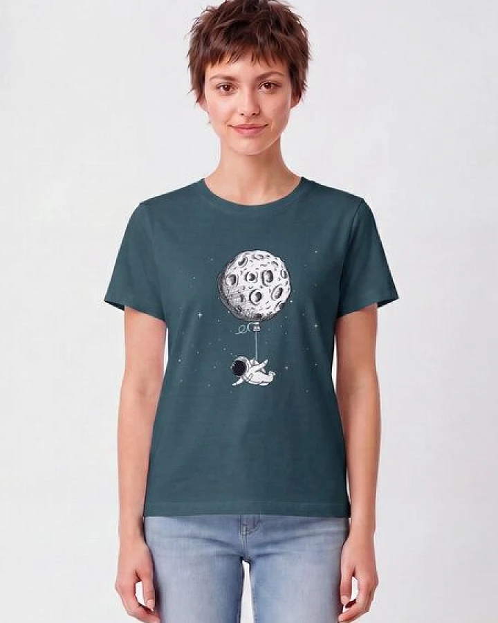 watapparel T-Shirt Frauen Funny Spaceman