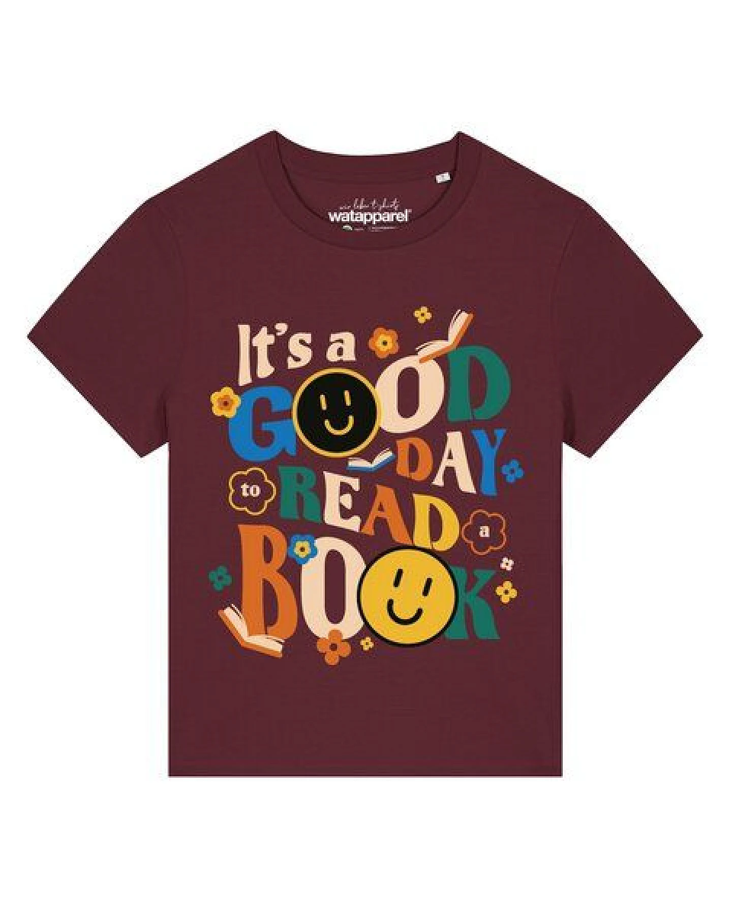watapparel T-Shirt Frauen Good day to read a book – Ansicht 2