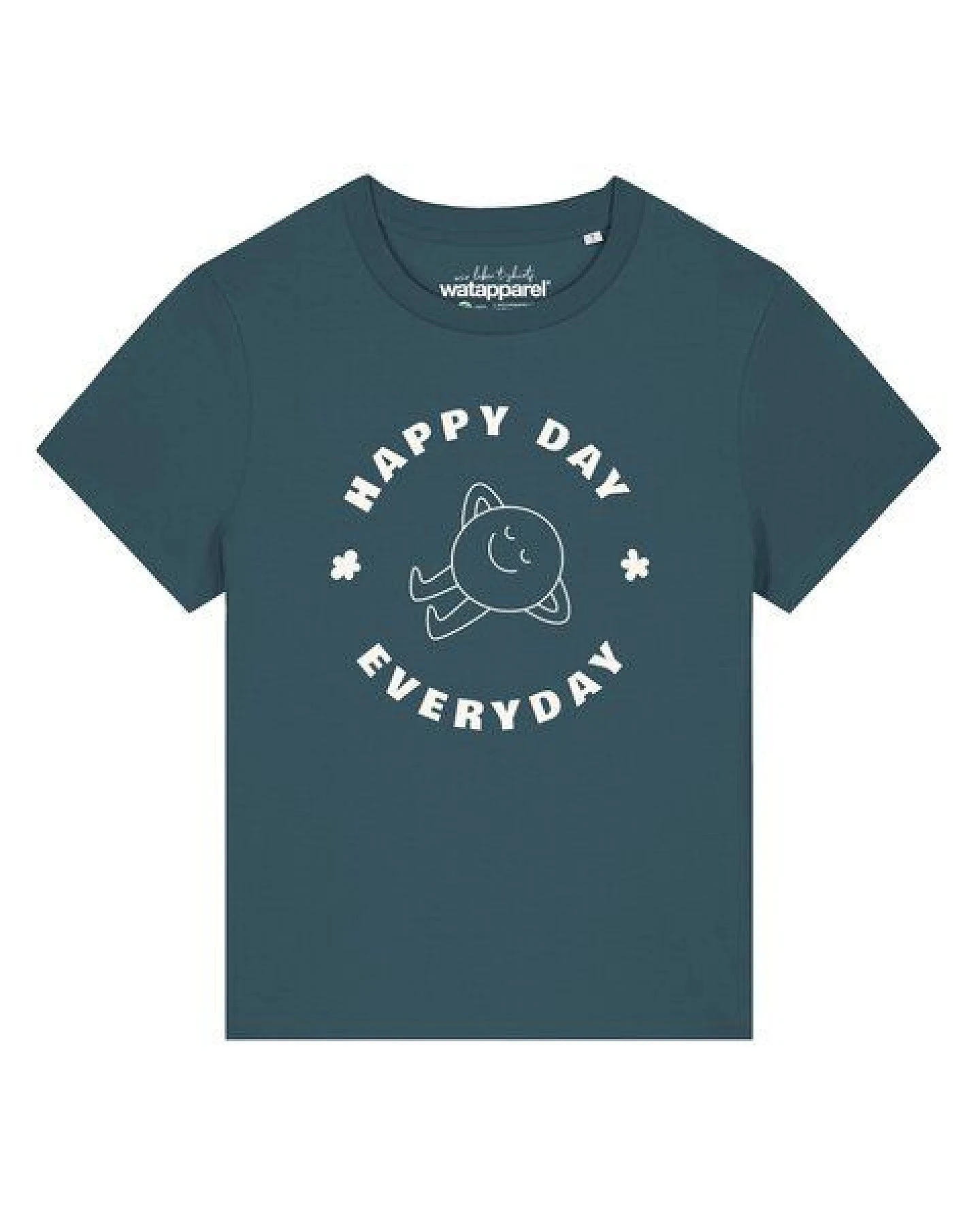 watapparel T-Shirt Frauen Happy day everyday – Ansicht 2