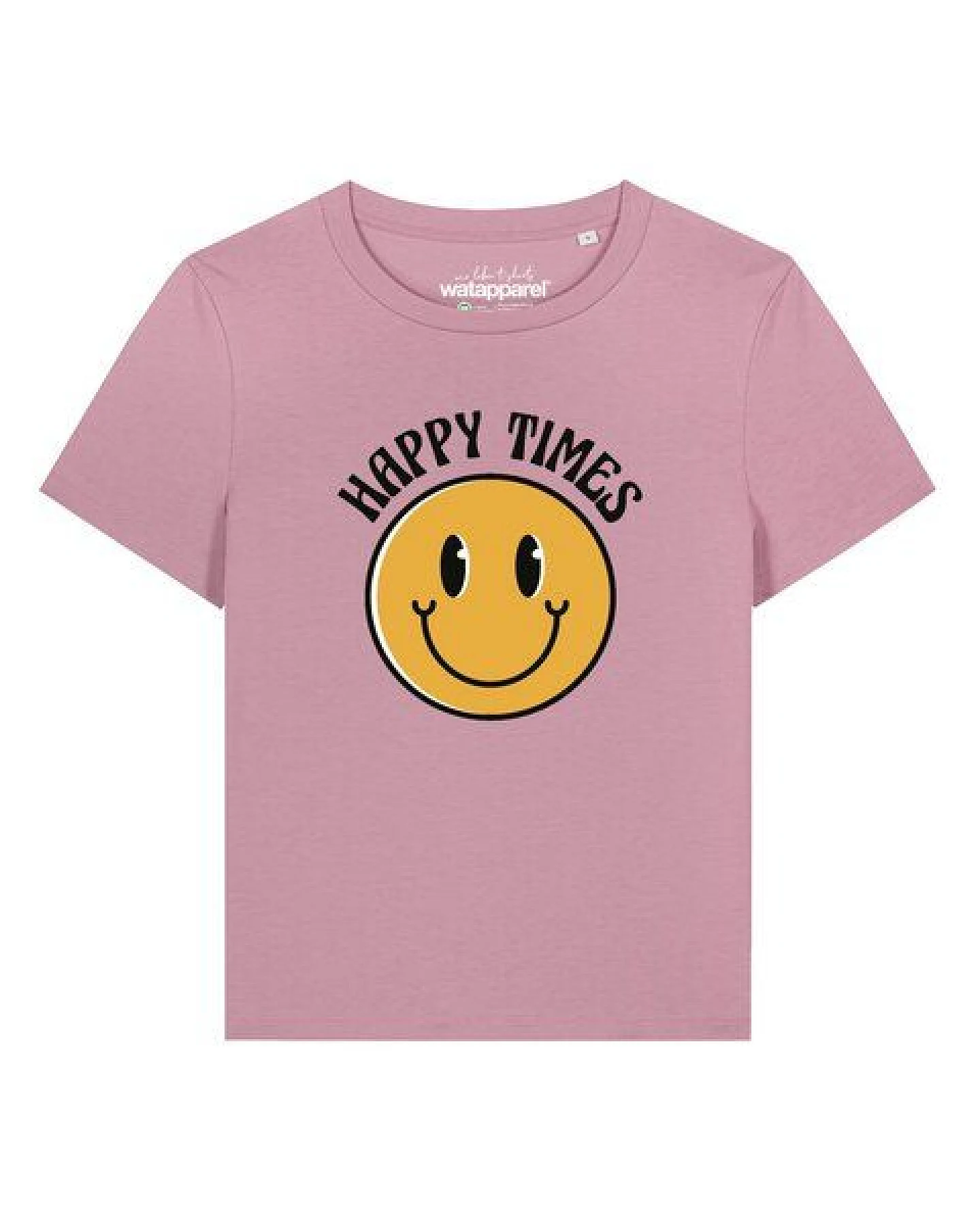 watapparel T-Shirt Frauen Happy times smiley emoji – Ansicht 2