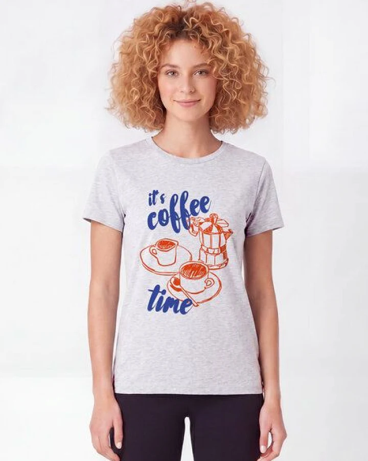 watapparel T-Shirt Frauen Its coffee time