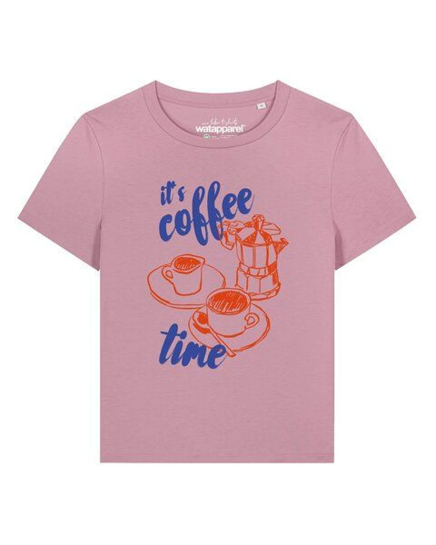 watapparel T-Shirt Frauen Its coffee time – Ansicht 2