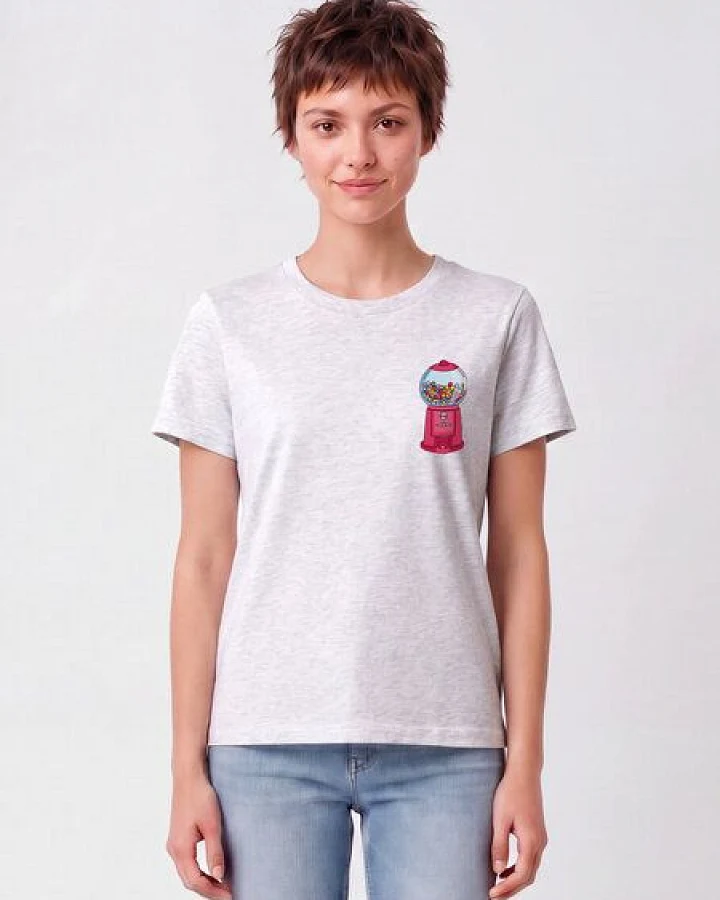 watapparel T-Shirt Frauen Kaugummiautomat